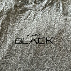Actively Black men’s 3XL performance t shirt in heather gray